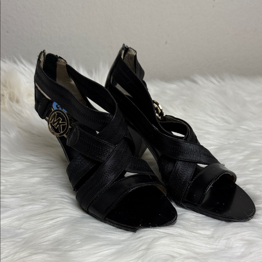 Michael Kors Black Strappy Heels